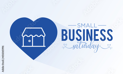 Small business saturday, november 25. Vector illustration of small business saturday. Holiday concept for banner, poster, card and background design.