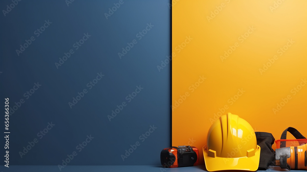Construction Equipment copy space background