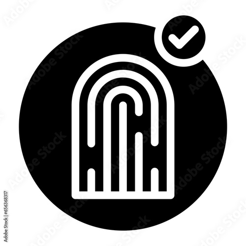 touch id approved glyph icon