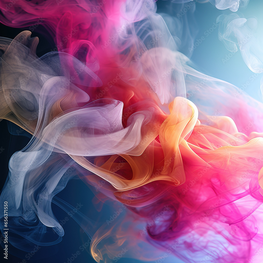 Abstract Smoke Background. Generative AI