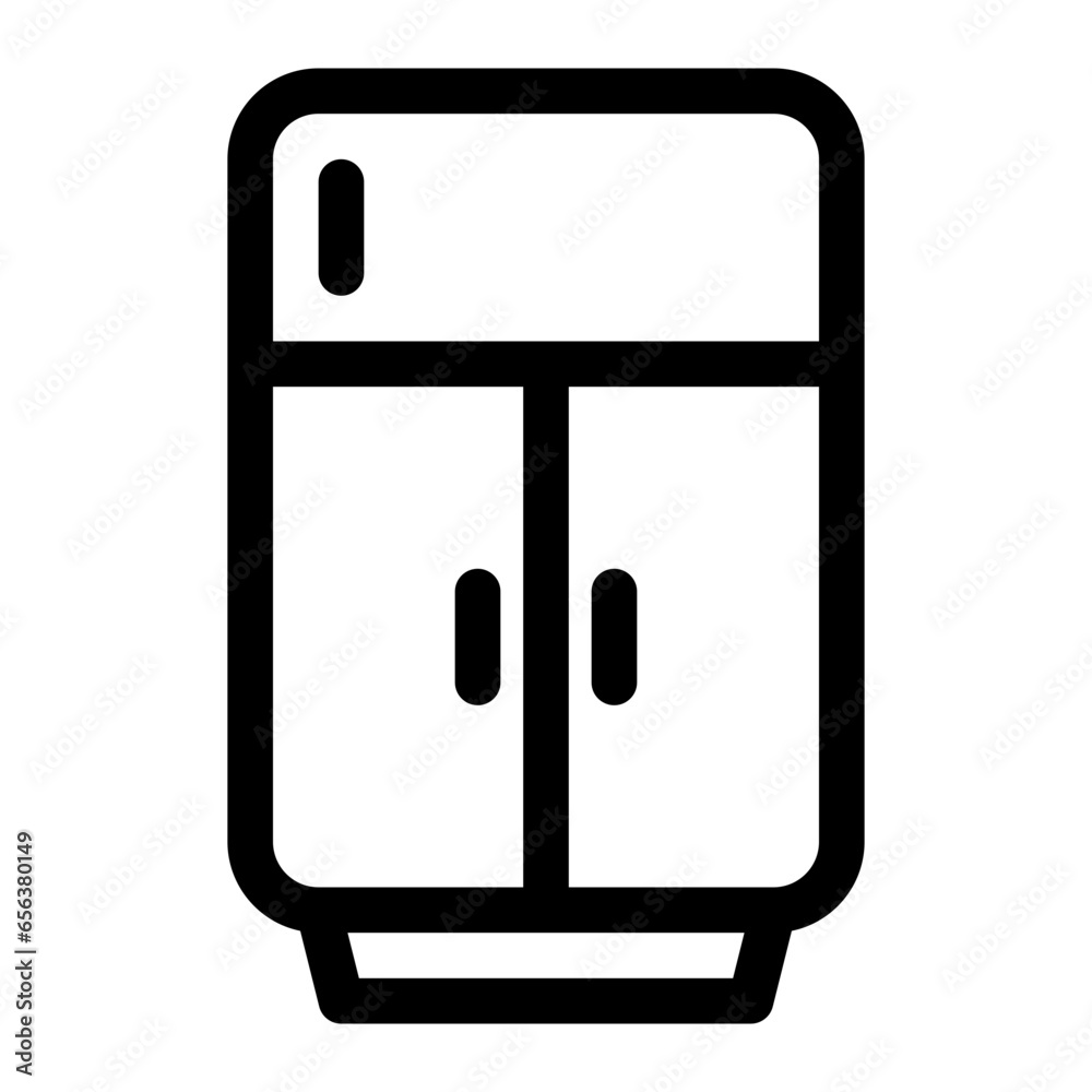freezer line icon freezer line icon