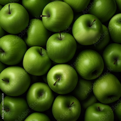 green apples background