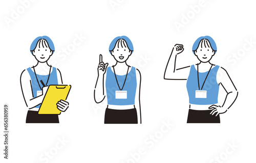 スポーツインストラクターの女性セット