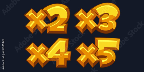 Canvastavla Golden casual multipliers