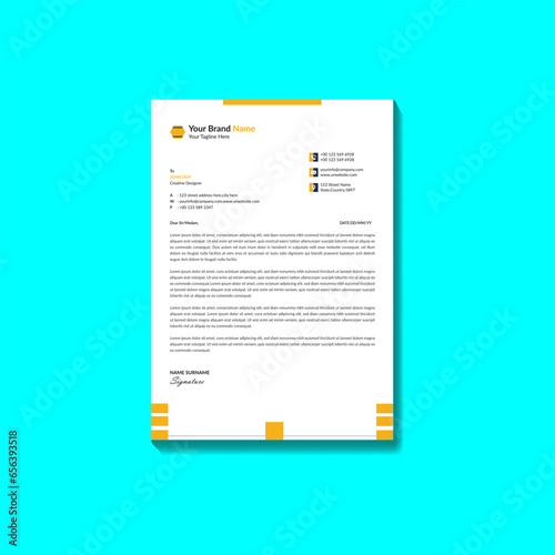 company business letterhead design for your project. creative and modern design template. © infinity hopes stock