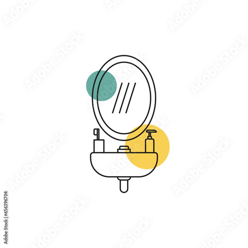 Washbasin Mirror Icon