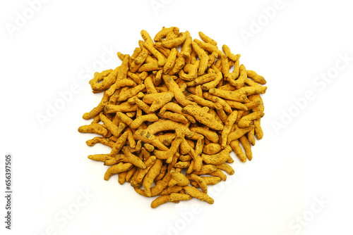 turmeric isolated on white