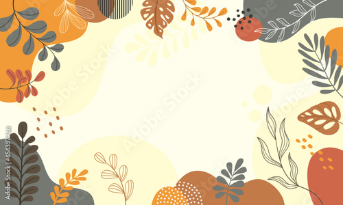 abstract  backgrounds for design. Colorful banners with autumn leaves.