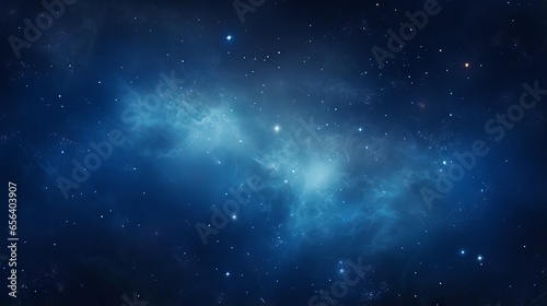 Galaxy and stars in outer space: a night sky background of the universe photo