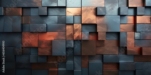 Darm metal steel plane stripe block brick abstract geometric shapes. Background texture pattern