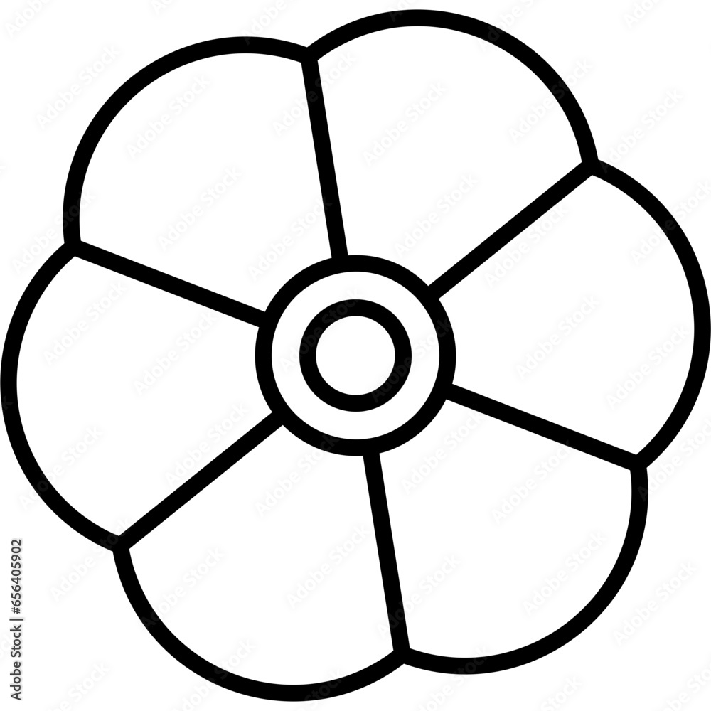 Naklejka premium Flowers Icon Vector: Enhance Your Design with Floral Elegance