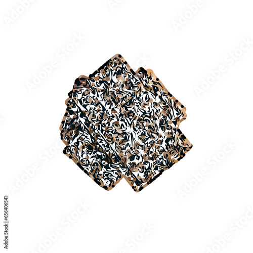 color sketch of a cracker cake with a transparent background
