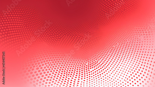 Red Abstract Halftone Pattern