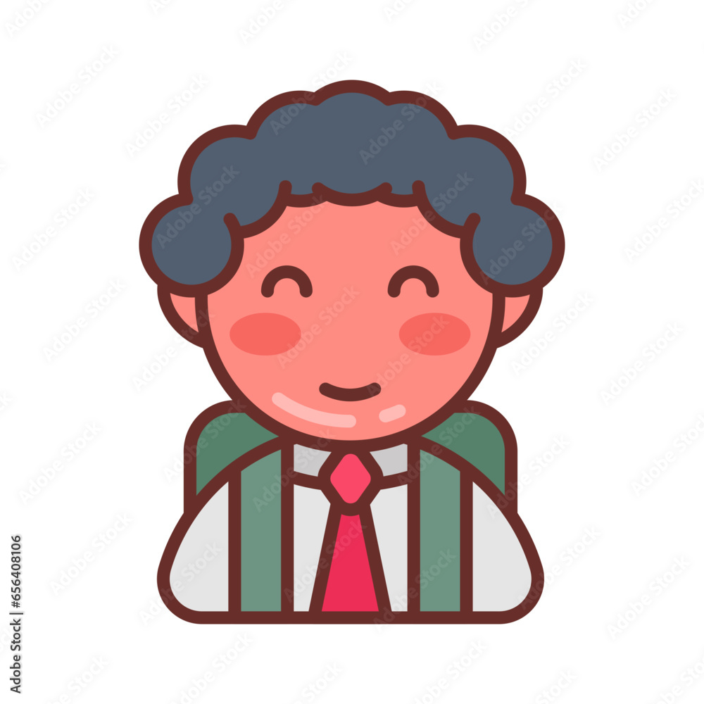 Fototapeta premium Student icon in vector. Illustration