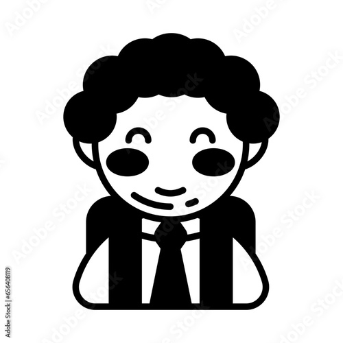 Student icon in vector. Illustration