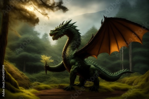 symbol 2024 wooden dragon © Дмитрий Тавлински