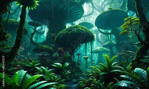 captivating neverending rainforest made of wonderland photo
