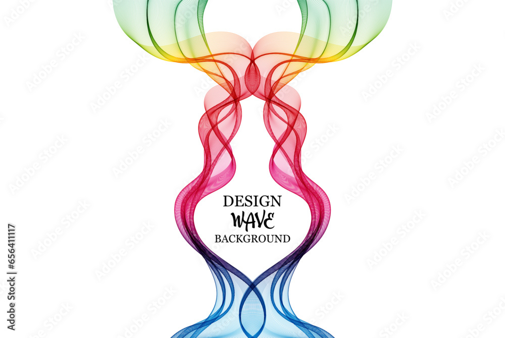 Abstract background of vertical lines spectrum on a white background, colored bright wave lines Abstract background of vertical lines spectrum on a white background, colored bright wave lines