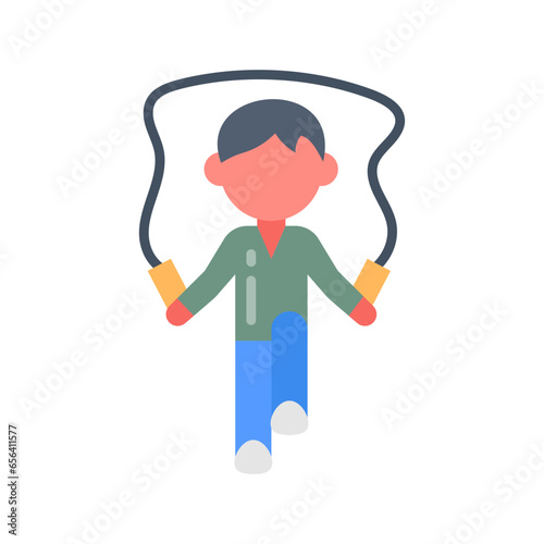 Jump Rope icon in vector. Illustration