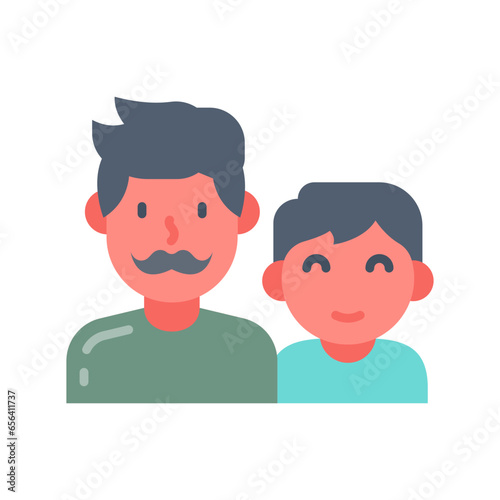 Father icon in vector. Illustration