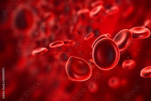 Red blood cells, 3d render, medical human health-care, Medicine and biology scientific research, microbiological concept