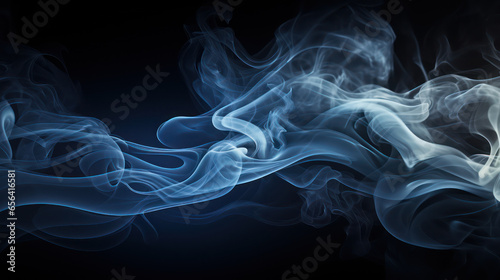 smoke on black