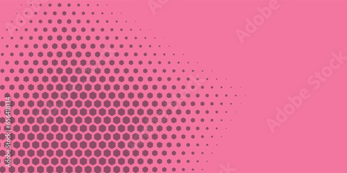 Geometric abstract Hexagon Two Color Background