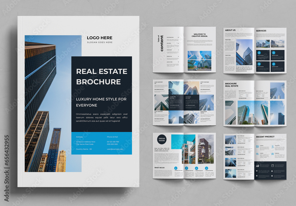 Real Estate Brochure Template Stock Template | Adobe Stock