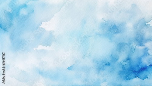 abstract azure light baby blue aqua watercolor paint flow texture pattern wallpaper background photo