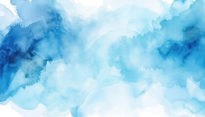 light blue aqua watercolor paint flow shape texture wallpaper background