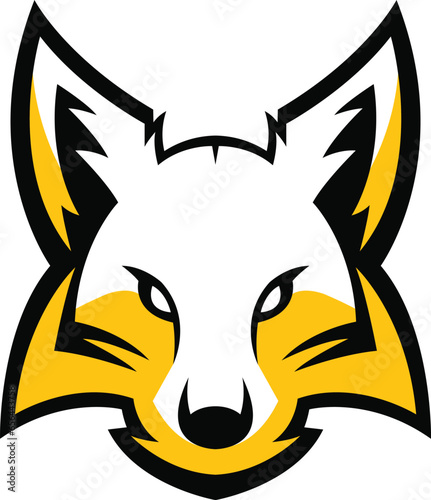 Fox Logo design, Fox sport logo vector , Fox head illustration vector drawing, Mascot Brave Fox Logo design any kind of graphic work, using the concept of a Fox's head, Esport game logo icon