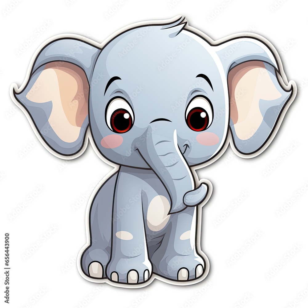 elephant cartoon sticker elephant cartoon sticker