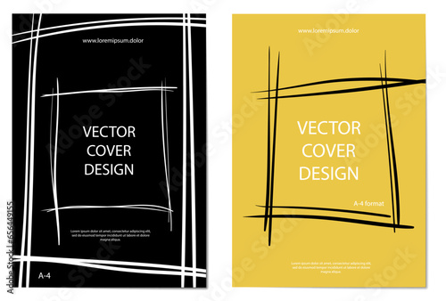 Abstract editable background for a book cover, brochure, poster, or banner. Format A-4.