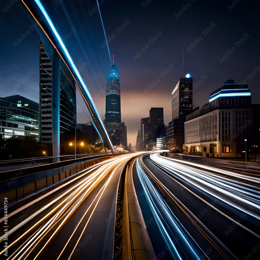 Fototapeta premium traffic at night