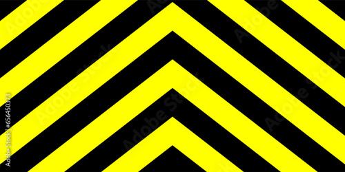 black and yellow warning chevron seamless pattern
