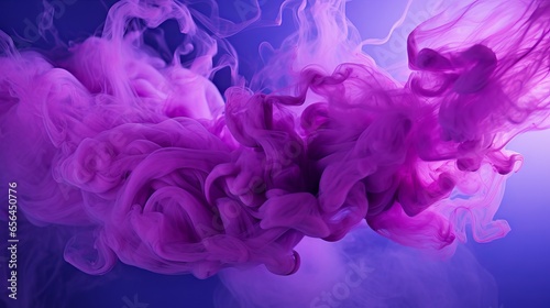 Purple smoke - abstract background with copy space