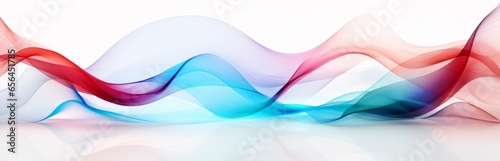 colorful wave on white background, in the style of tenwave photo