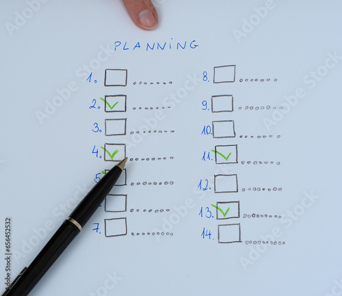 Tworzyć plan zadań z celami do realizacji, lista zadań do zrobienia 