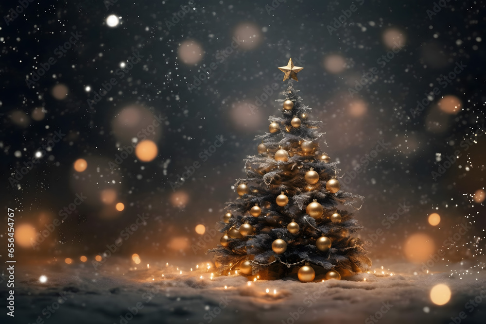 christmas tree decorations, santa claus with gifts, snowman in the snow, christmas gift boxes christmas tree decorations, santa claus with gifts, snowman in the snow, christmas gift boxes