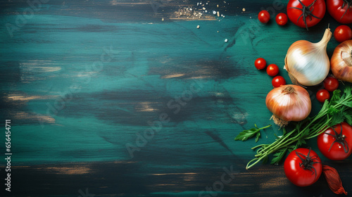 abstract background beside of vegetables  photo