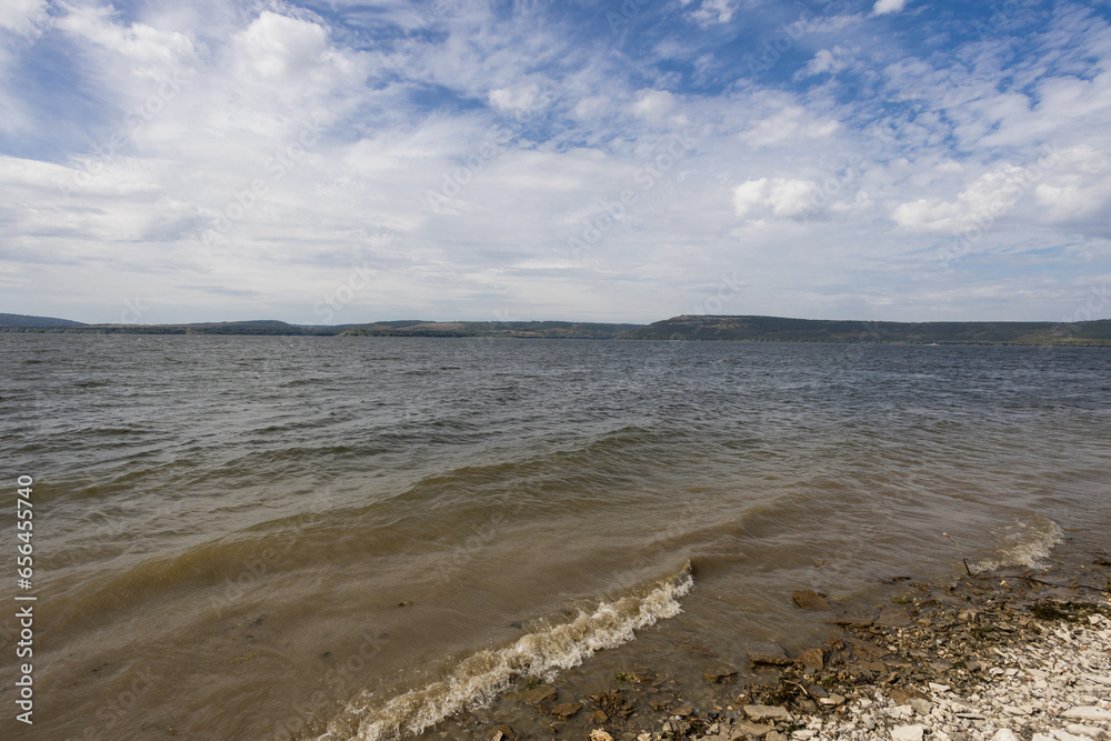 Bakota, reservoir, Khmelnytskyi region, Ukraine, autumn