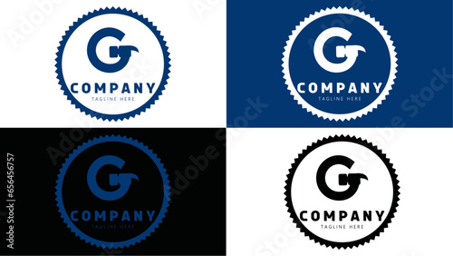 Letter G Carpenter Logo Design Vector Template.