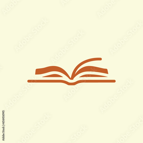 Open book pages vector illustration.