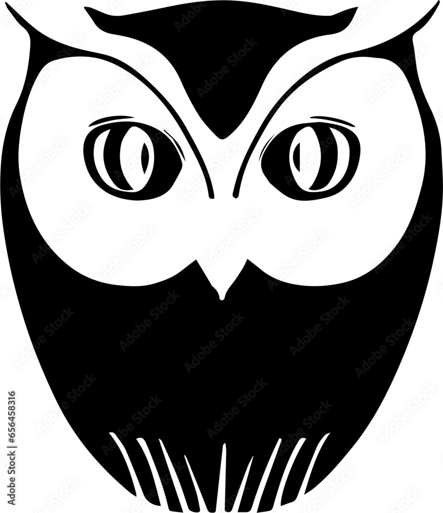 Obraz premium Golden Masked Owl icon 4