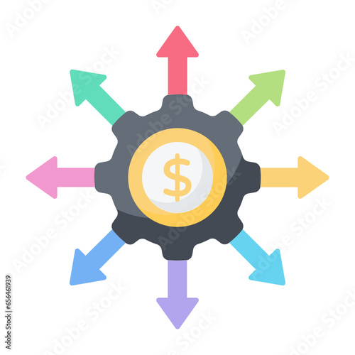 Crowd Funding Portal Flat Icon
