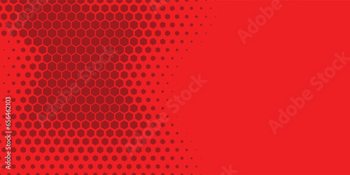 Geometric abstract Hexagon Two Color Background