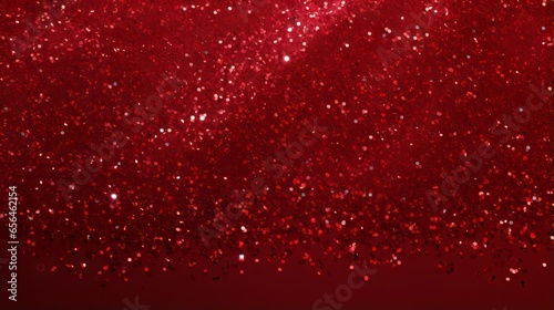 Shiny red glitter abstract background with bokeh effect © hassan