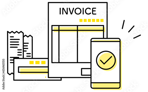 電子帳簿保存法の制度、電子取引・電子帳簿等保存・スキャナ保存のイラスト