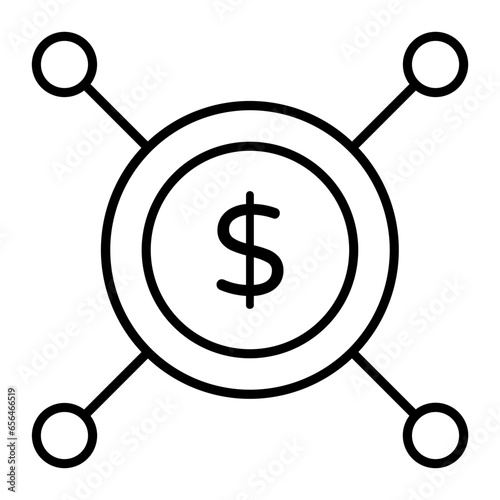 Crowd Funding Outline Icon