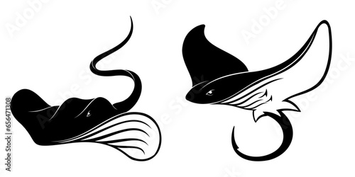 stingray vector illustration